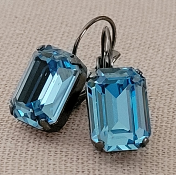 Boucles D'oreilles Boule Disco 10 Mm - Étain, Strass Cristal Autriche, Plaqué Argent, Modèle R726
